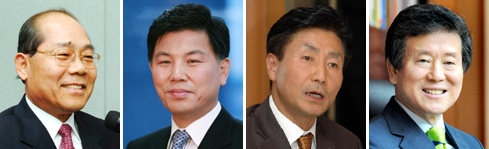 이철우,롯데쇼핑 사장/ 하병호, 현대백화점 사장/ 최병렬, 이마트/ 이승한,홈플러스 사장/유통 빅4 “다점포, 사업다각화 등 신묘년 공격경영 레이스 펼친다”