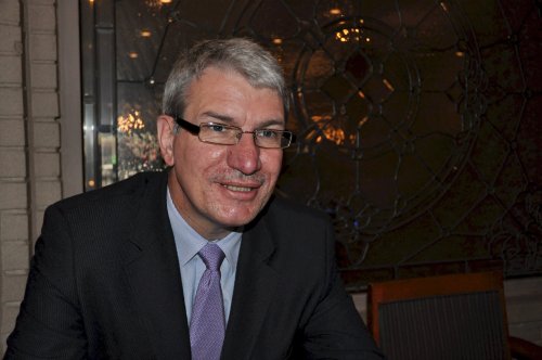 Latvia Ambassador Peteris Vaivars (Yoav Cerralbo/The Korea Herald)