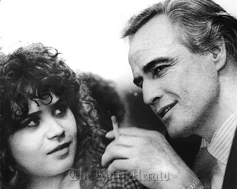 Maria Schneider and Marlon Brando