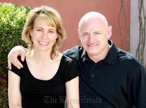 Congresswoman Gabrielle Giffords and her husband Mark Kelly