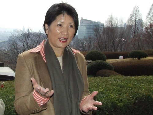 United Nations World Tourism Organization’s ST-EP Foundation chairperson Dho Young-shim.
(Yoav Cerralbo/The Korea Herald)