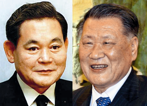 Lee Kun-hee and Chung Mong-koo 이건희 기업인, 국제기관단체인, 정몽구 기업인/Hyundai, Samsung seek alliance