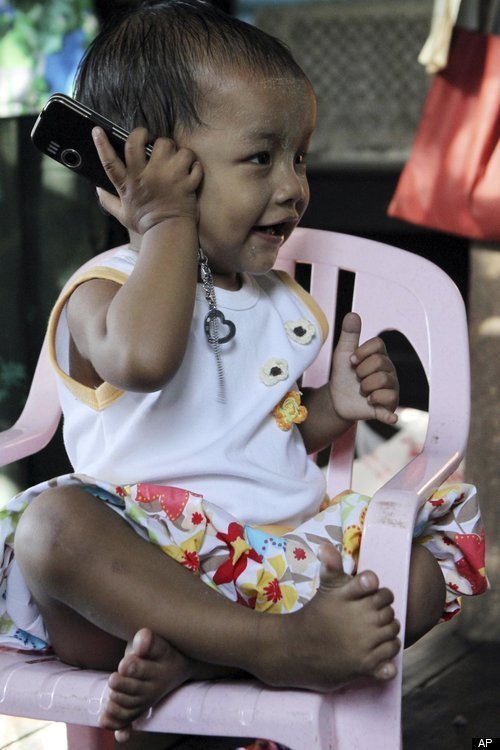 The girl with 12 fingers and 14 toes (AP-Yonhap News)
