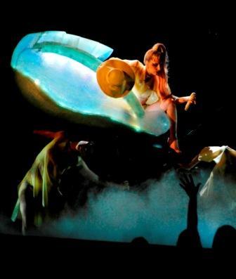 Lady Gaga performs at the 2011 Grammy Awards show at the Staples Center in Los Angeles, California on February 13, 2011. (MCT)
