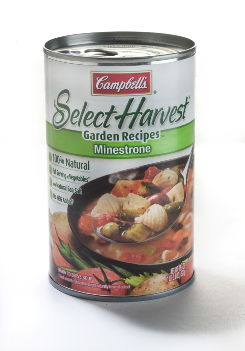 The winning Campbell’s soup, a chunky affair that includes pasta shells, kidney beans,green beans and zucchini, also counted
parmesan, cheddar and chicken stock among its ingredients. (Chicago Tribune/MCT)