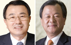 김창희 부회장<왼쪽>, 김중겸 사장