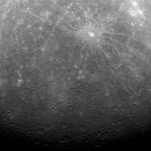 The surface of Mercury was captured by Messenger, the first spacecraft to orbit the planet Mercury on March 29, 2011. (AP-Yonhap News)