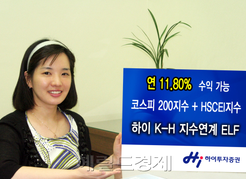 하이K-H ELF 14호 / 하이투자증권, 최대 연11.8% 수익추구 ELF 공모