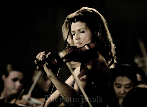 German violinist Anne-Sophie Mutter. Credia
