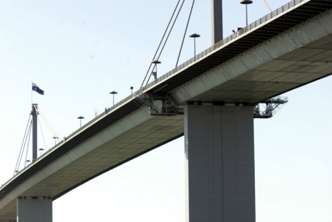 West Gate Bridge in Melbourne (AP)