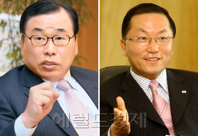 박현주 미래에셋 회장, 박준현 삼성증권 사장 / 양 朴 또 붙었다…삼성vs미래에셋, 수수료 대결 2R