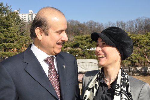 United Arab Emirates Ambassador Abdulla Al-Ma’ainah and his wife Aida (Yoav Cerralbo/The Korea Herald)