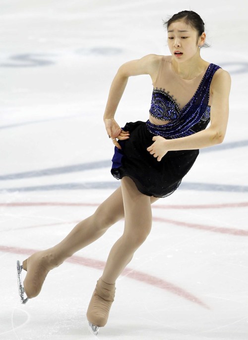 김연아 스케이트선수/S. Korean Kim Yu-na to skate last in short program Friday