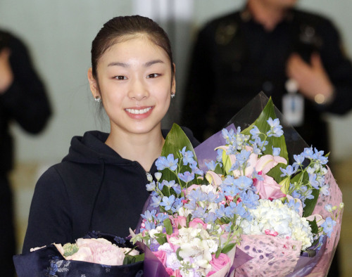 김연아 스케이트선수/▲헤경만배포ㆍ마크금지<포토뉴스>‘활짝’ 김연아