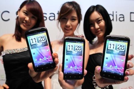 HTC's new smartphone unveiled in Seoul on Friday (Yonhap News)