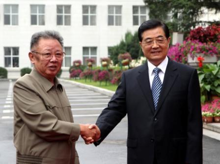 (Yonhap)김정일 북한국방위원회 위원장, 후진타오(胡錦濤, Hu Jintao) 국가주석(중국)/[Urgent] N. Korean leader calls for early resumption of six-party talks