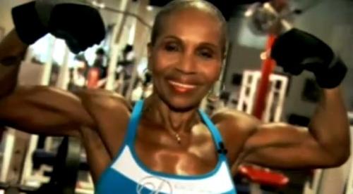 Ernestine Shepherd, 74, was recognized as the oldest female bodybuilder by the Guinness Book of World Records. (YouTube)
