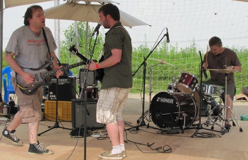 Magna Falls play at the Cheongpyeong Riverside Beer and Mexican Grill Festival in Gangwon Province.   William du Plessis