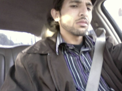 In this image provided by Joshua Kaufman, a man later identified as Muthanna Aldebashi is seen via a webcam on a laptop owned by Kaufman. (AP)