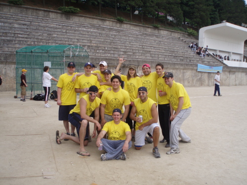 Heemangteo toilet before
A softball team from a previous match Michael Spiller
A softball team from a previous match