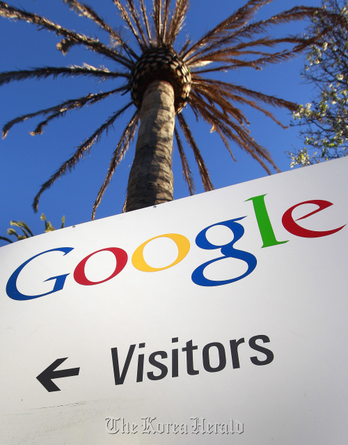 A sign outside Google Inc.’s headquarters in Mountain View, California. Bloomberg