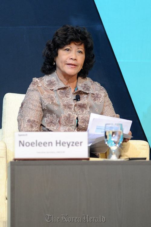 Noeleen Heyzer, executive secretary of UNESCAP. Park Hae-mook/The Korea Herald