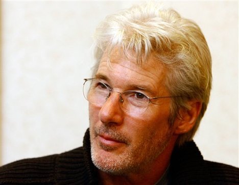 Richard Gere (AP-Yonhap News)리차드 기어(Richard Tiffany Gere) 영화배우(배우)/Richard Gere arrives in Korea for Buddhist experience