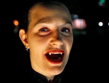 This file photo shows a self-proclaimed vampire in the U.S.
(MCT)