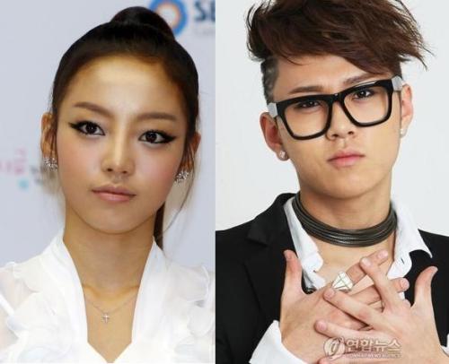 Gu Ha-ra (left) and Yong Joon-hyung (Yonhap News)