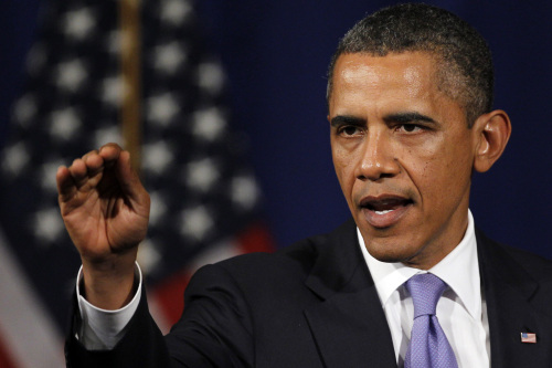 <YONHAP PHOTO-0653> President Barack Obama makes remarks during a fundraiser Thursday, June 30, 2011, in Philadelphia. (AP Photo/Matt Rourke)/2011-07-01 07:56:41/ <저작권자 ⓒ 1980-2011 ㈜연합뉴스. 무단 전재 재배포 금지.>
President Barack Obama
AP-Yonhap News