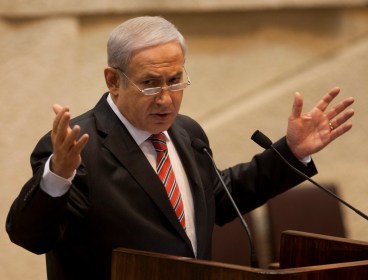 Israeli Prime Minister Benjamin Netanyahu attends a parliament session at the Knesset in Jerusalem, Wednesday. (AP-Yonhap News)