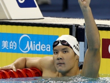 박태환, 수영선수/ Park wins 400m freestyle in Shanghai World Championships/(연합)