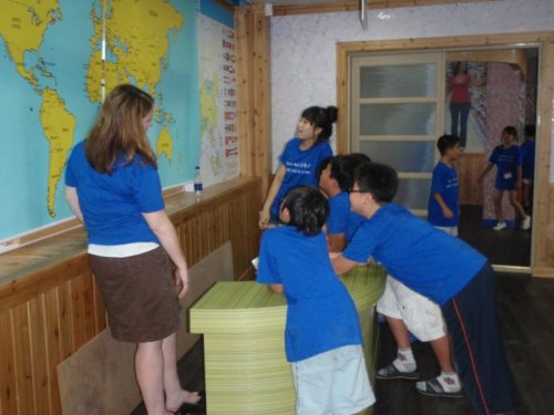 Elementary school children at a previous HOPE summer camp.
HOPE