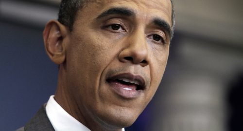 <YONHAP PHOTO-0847> President Barack Obama speaks from the White House briefing room, Sunday, July 31, 2011, in Washington, about a deal being reached to raise the debt limit. (AP Photo/Jacquelyn Martin)/2011-08-01 10:50:18/ <저작권자 ⓒ 1980-2011 ㈜연합뉴스. 무단 전재 재배포 금지.>\r\nU.S. President Barack Obama. AP-Yonhap News