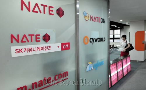 An office at the headquarters of SK Communications. Chung Hee-cho/ The Korea Herald