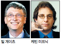 케빈 미트닉(Kevin Mitnick), 미트닉 시큐리티 컨설팅 최고경영자(미국)/빌 게이츠(William H. Gates), 마이크로소프트 의장(미국)/빌게이츠, DOS개발 최고 부호로…미트닉, 인터넷사기로 법의 심판