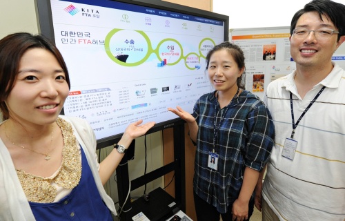 한국무역협회(회장 사공일)는 무역업체의 자유무역협정(FTA) 실무를 종합적으로 지원하는 ‘KITA FTA 포털’(http://fta.kita.net)을 16일부터 새롭게 단장해 오픈했다. 이번에 오픈된 FTA 포털은 국내 최초로 우리나라와 체결된 8개 협정 전체에 대해 원산지 판정 시뮬레이션을 제공하고 FTA 관세율, 원산지 기준 등의 정보 제공 및 FTA 비즈니스 모델 상담 등을 제공하는 종합 실무형 시스템이다.