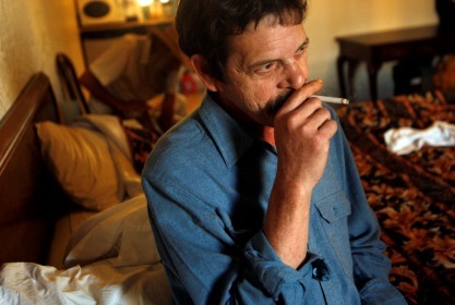 A man smokes at a hotel room. (MCT)