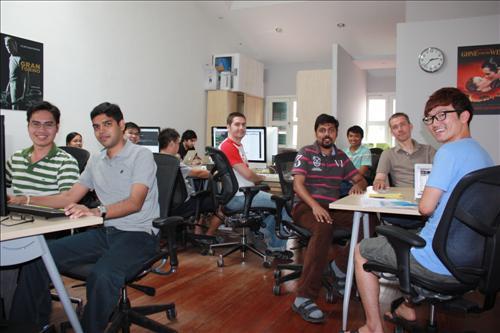 3단\r\nEmployees at Viki’s research and development center in Singapore  Yonhap News