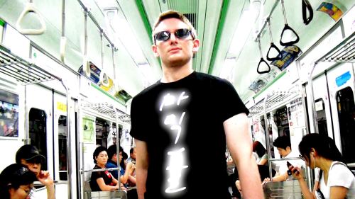 Michael Aronson appears in his serenade to the subway “Transfer Mixdown.” Michael Aronson