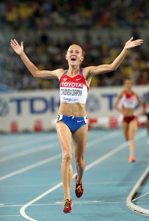 울리아 자루드네바 자리포바 (Yuliya Zarudneva Zaripova) 육상선수 (러시아) / (연합) Zaripova wins the women's steeplechase at worlds(Yonhap News)