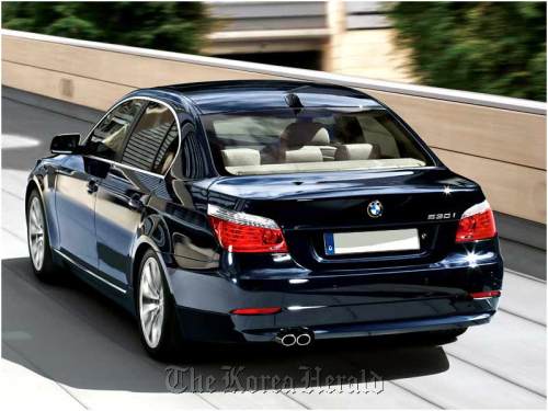 A BMW 5 series model