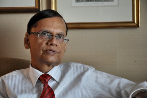 Sri Lanka’s Minister of External Affairs Gamini Lakshman Peiris (Yoav Cerralbo/The Korea Herald)