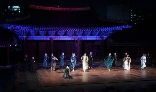 A scene from the musical “Prince Puzzle,” currently running at Gyeonghuigung in central Seoul. (Yonhap News)