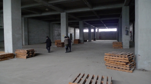 The insides of the old tobacco factory before its transformation as\r\nthe Cheongju International Craft Biennale venue.