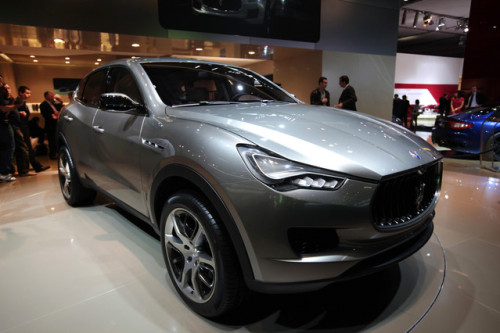 Fiat SpA’s Maserati Kubang concept SUV automobile stands on display during the Frankfurt Motor Show in Frankfurt. (Bloomberg)