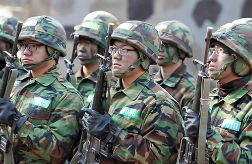 All able-bodied Korean men are required to serve in the military for at least 21 months. (Yonhap News)