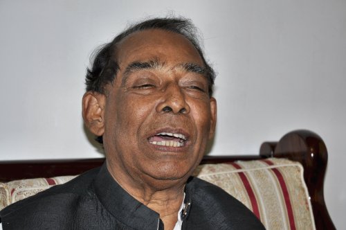 Bangladeshi Member of Parliament and Chairman of the Parliamentary Standing Committee on the Ministry of Law, Justice and Parliamentary Affairs Suranjit Sengupta   (Yoav Cerralbo/The Korea Herald)