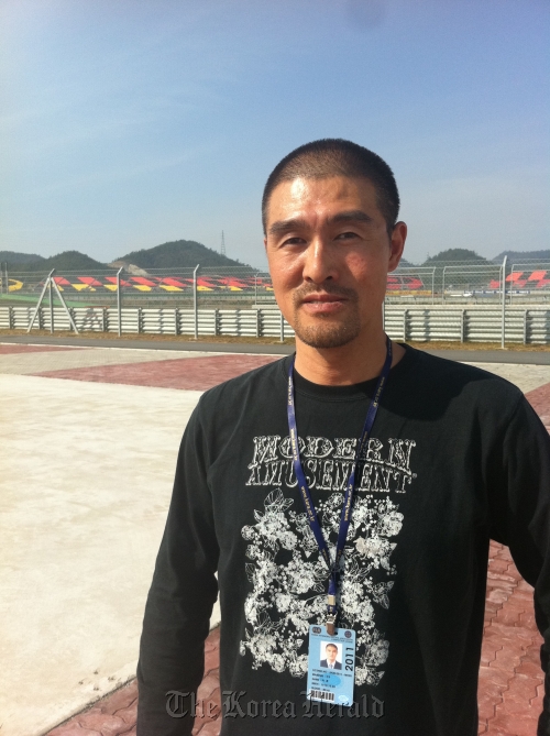 F1 Korean Grand Prix track marshal Yi Hun of Korea. F1 Korean GP Organizing Committee.