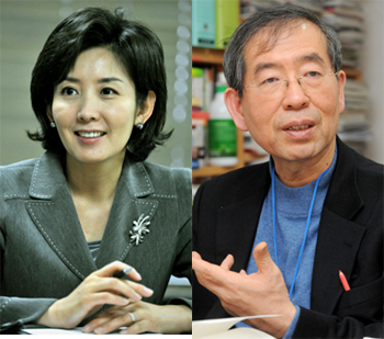 나경원, 박원순(우)  서울시장후보 / 서울시장 “꽁꽁 숨은표가 당락 가른다”